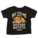 Not Feeling It - Youth Apparel