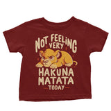 Not Feeling It - Youth Apparel