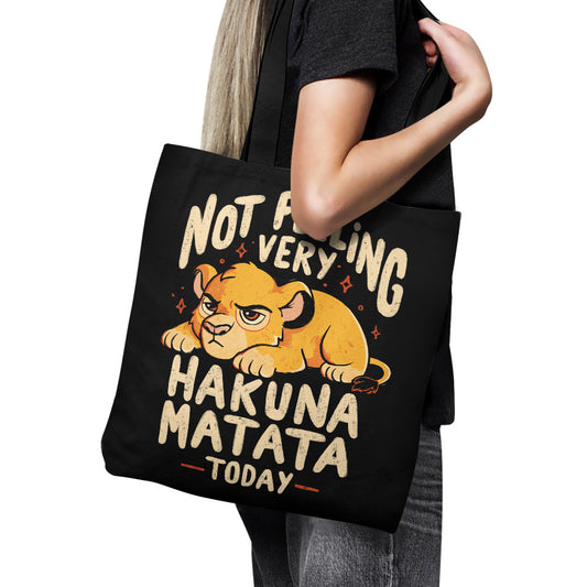 Not Feeling It - Tote Bag