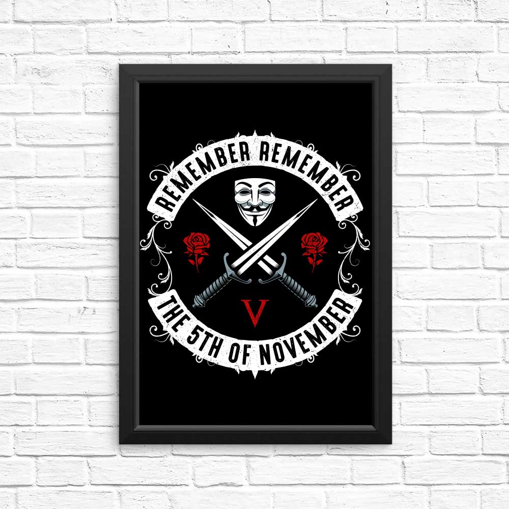 November V - Posters & Prints