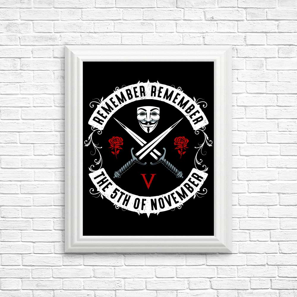 November V - Posters & Prints