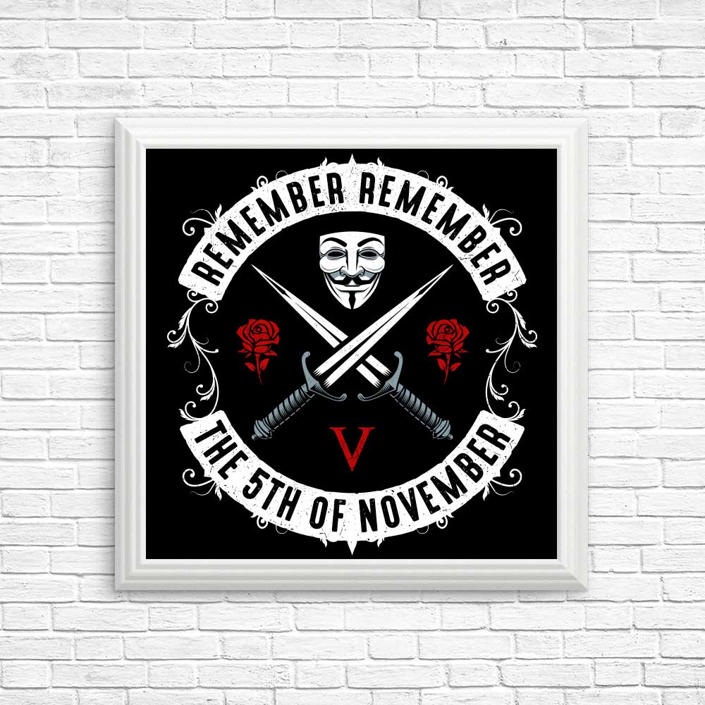 November V - Posters & Prints