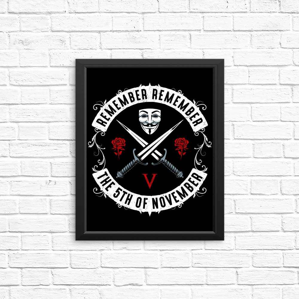 November V - Posters & Prints