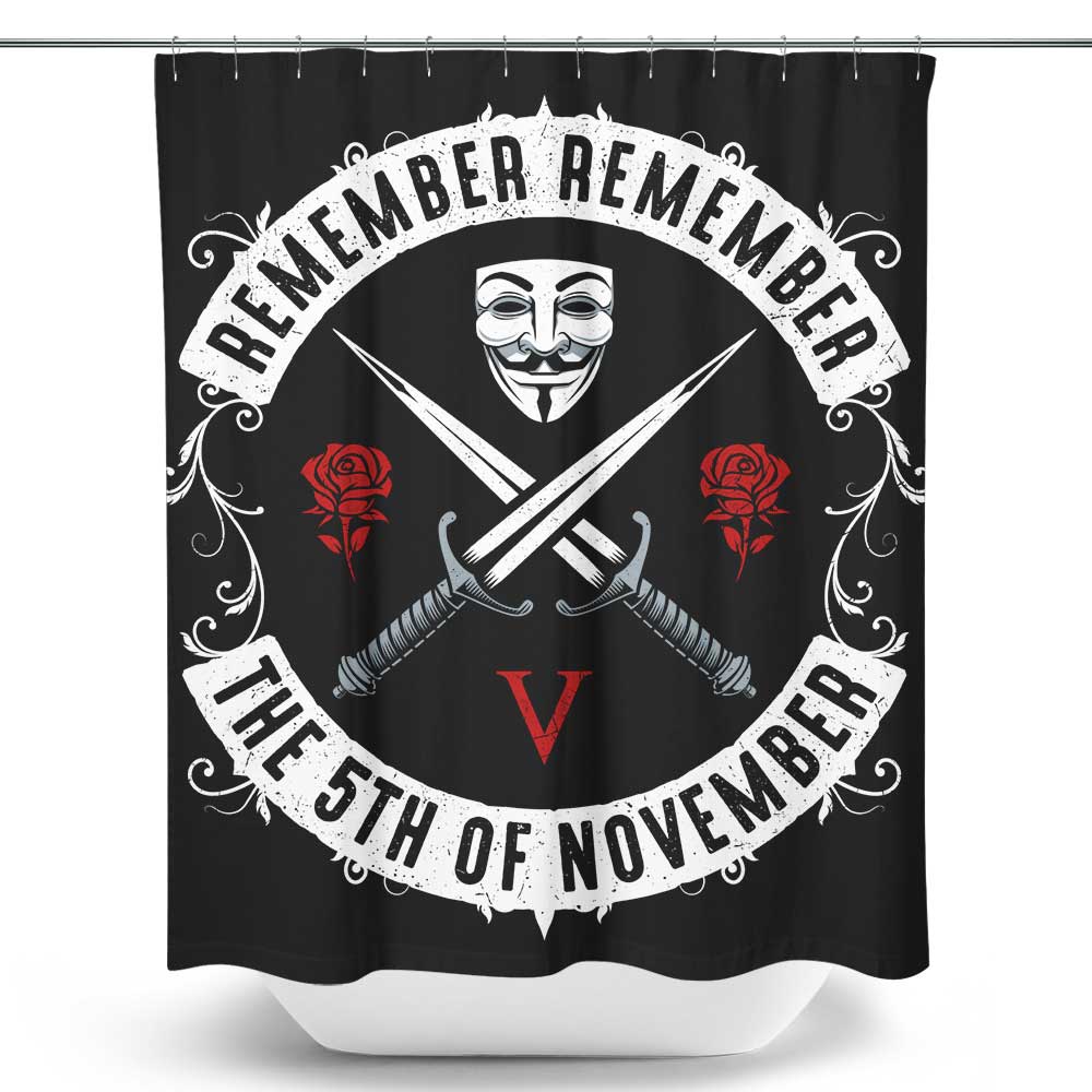 November V - Shower Curtain