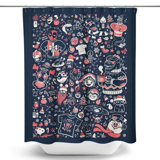 OUAT Doodles (December 2024) - Shower Curtain