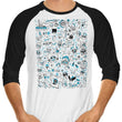 OUAT Summer Doodles - 3/4 Sleeve Raglan T-Shirt