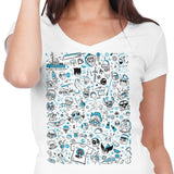 OUAT Summer Doodles - Women's V-Neck