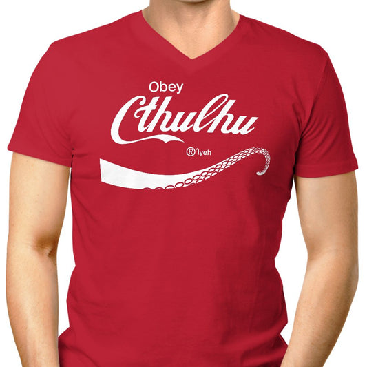 Obey Cthulhu - Men's V-Neck