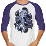 Octopurr - 3/4 Sleeve Raglan T-Shirt