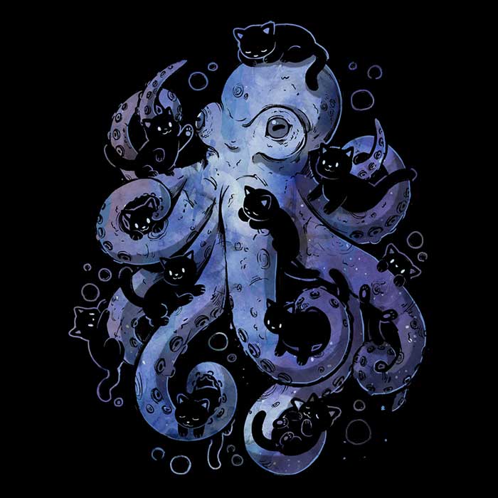 Octopurr - Canvas Print