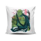 Ogre Samurai - Throw Pillow
