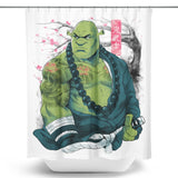 Ogre Samurai - Shower Curtain