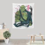 Ogre Samurai - Wall Tapestry