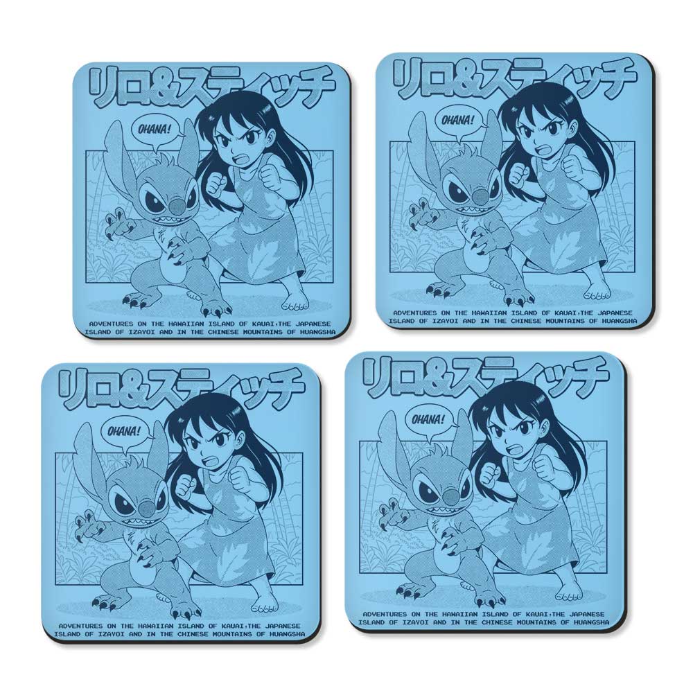 Ohana Manga - Coasters