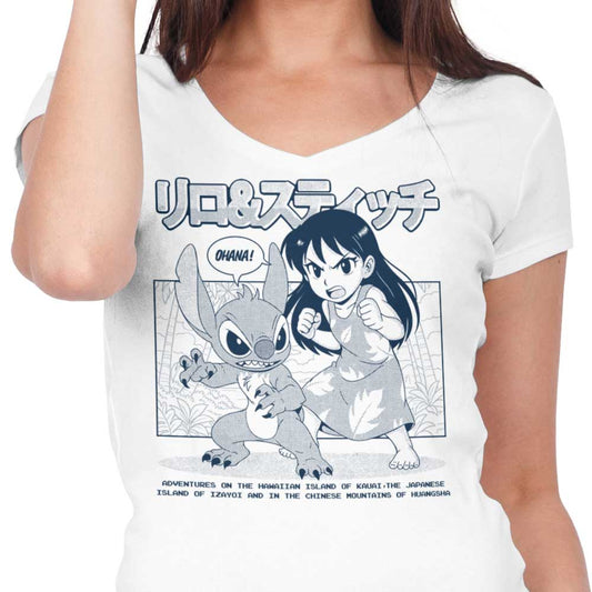 Ohana Manga - Women's V-Neck