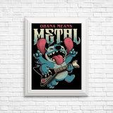 Ohana Means Metal - Posters & Prints