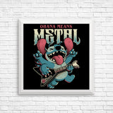 Ohana Means Metal - Posters & Prints
