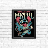 Ohana Means Metal - Posters & Prints