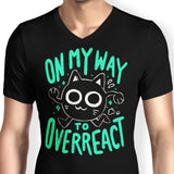 On My Way to Overreact - Men's V-Neck