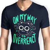 On My Way to Overreact - Men's V-Neck