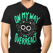 On My Way to Overreact - Men's V-Neck