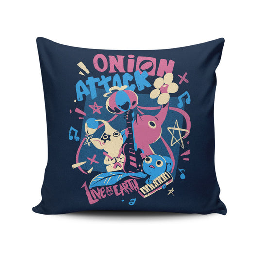 Onion Attack - Throw Pillow