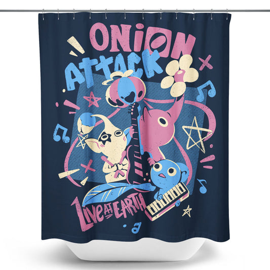 Onion Attack - Shower Curtain