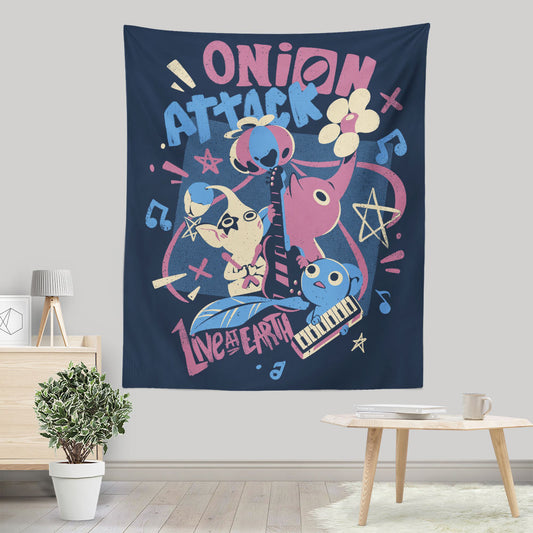 Onion Attack - Wall Tapestry