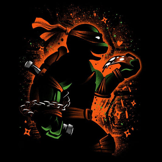 Orange Partying Ninja - Throw Pillow