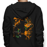 Orange Partying Ninja - Hoodie
