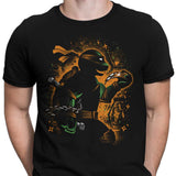 Orange Partying Ninja - Men's Apparel