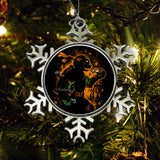 Orange Partying Ninja - Ornament