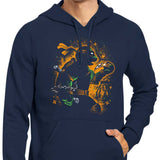 Orange Partying Ninja - Hoodie