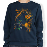 Orange Partying Ninja - Sweatshirt