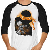Orange Rush - 3/4 Sleeve Raglan T-Shirt
