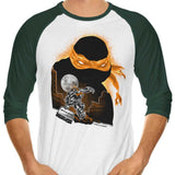 Orange Rush - 3/4 Sleeve Raglan T-Shirt