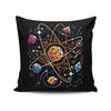 Orbital Atomic Dice - Throw Pillow