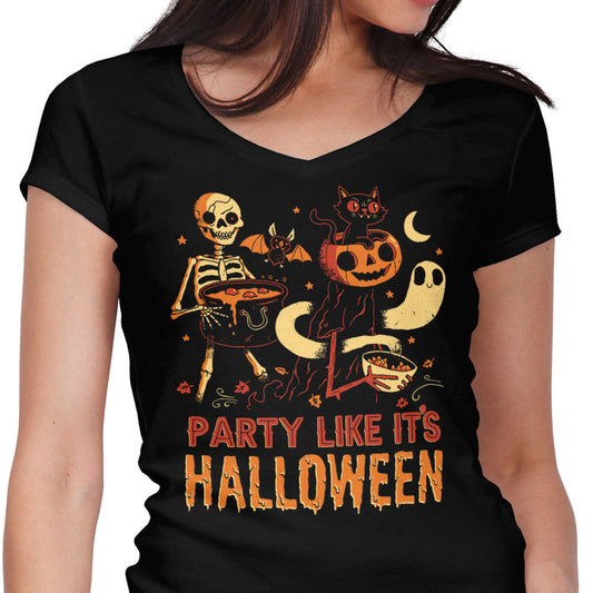 Party Like It's Halloween - Women's V-Neck