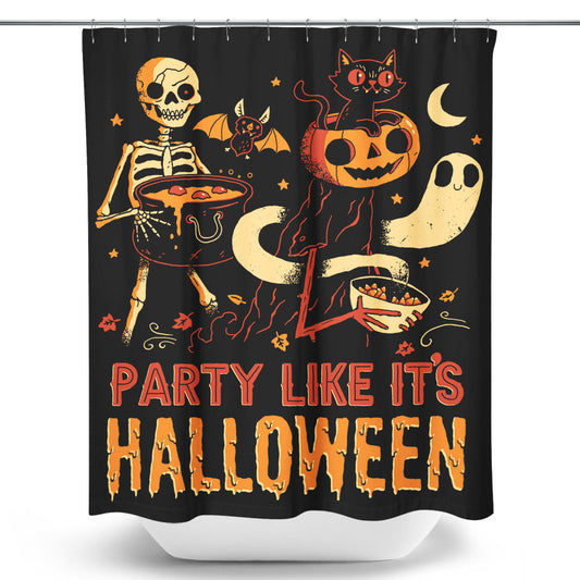 Party Like It's Halloween - Shower Curtain
