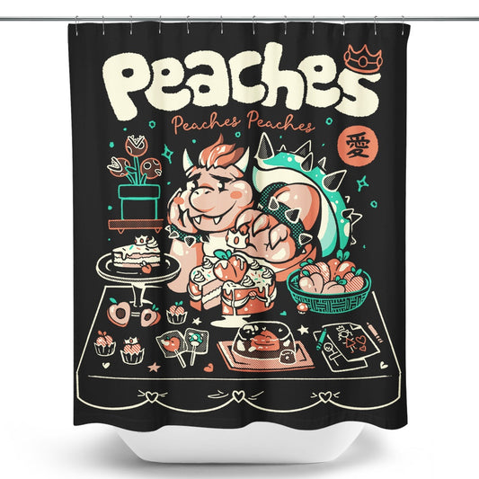 Peach Picnic - Shower Curtain