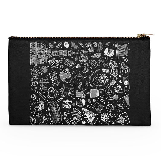 Philly Icons (Black) - Accessory Pouch