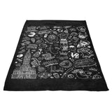 Philly Icons (Black) - Fleece Blanket