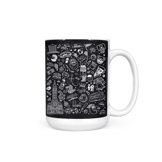Philly Icons (Black) - Mug