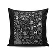 Philly Icons (Black) - Throw Pillow
