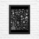 Philly Icons (Black) - Posters & Prints