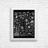 Philly Icons (Black) - Posters & Prints