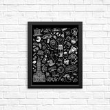 Philly Icons (Black) - Posters & Prints