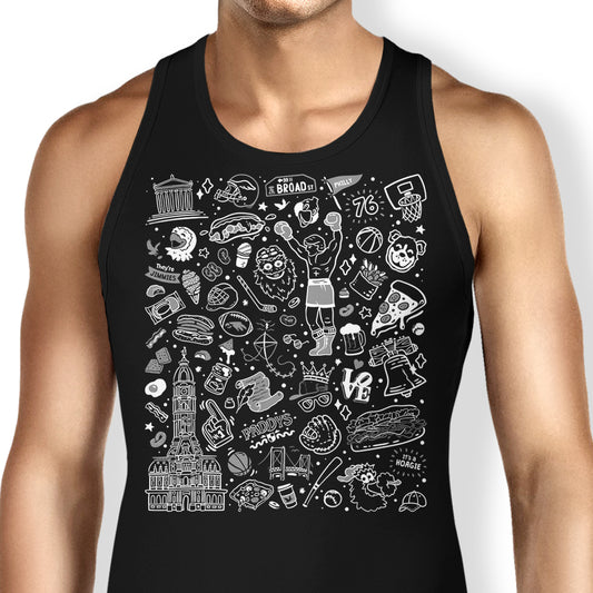 Philly Icons (Black) - Tank Top