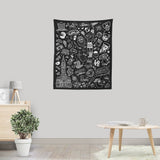 Philly Icons (Black) - Wall Tapestry
