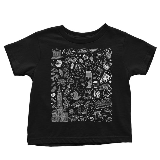 Philly Icons (Black) - Youth Apparel